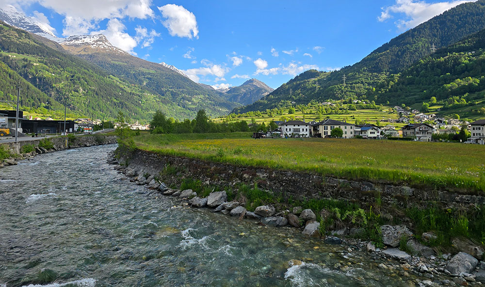 Bernina river Poschiavo