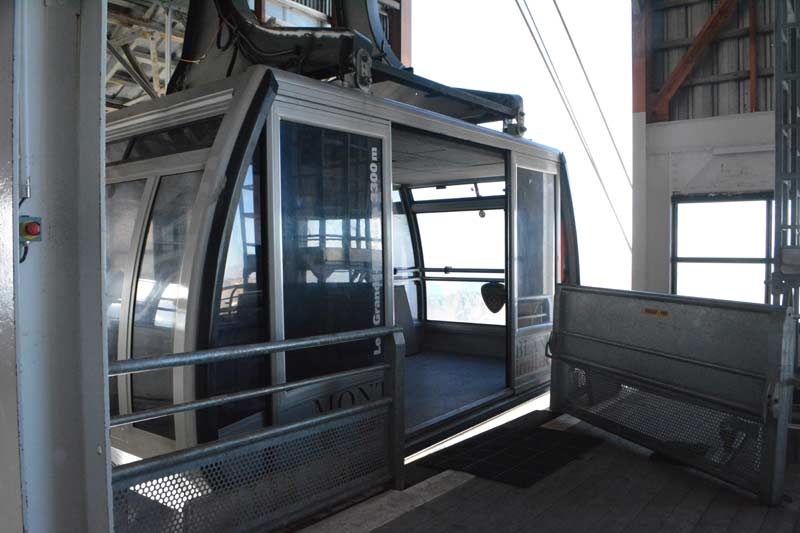 empty cable car