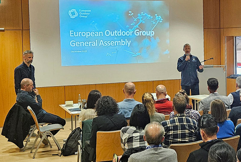 Christian Schneidermeier left and David Ekelund open the EOG General Assembly