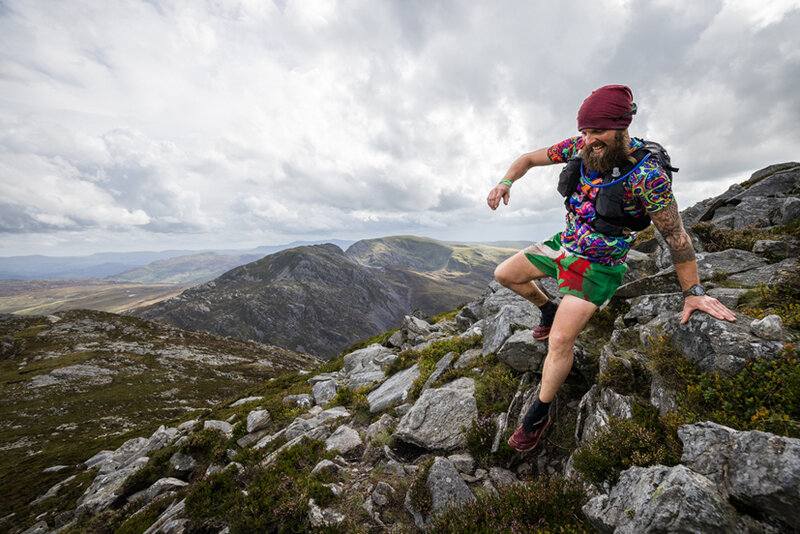 Welshman Ian Owen was a colourful sight on day two of the 2022 Montane Dragons Back Race C No Limits Photography 1