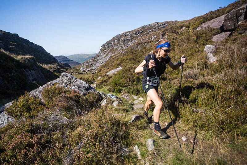 Elaine Bisson in action at the 2021 Montane Dragons Back Race copyright No Limits Photography 002