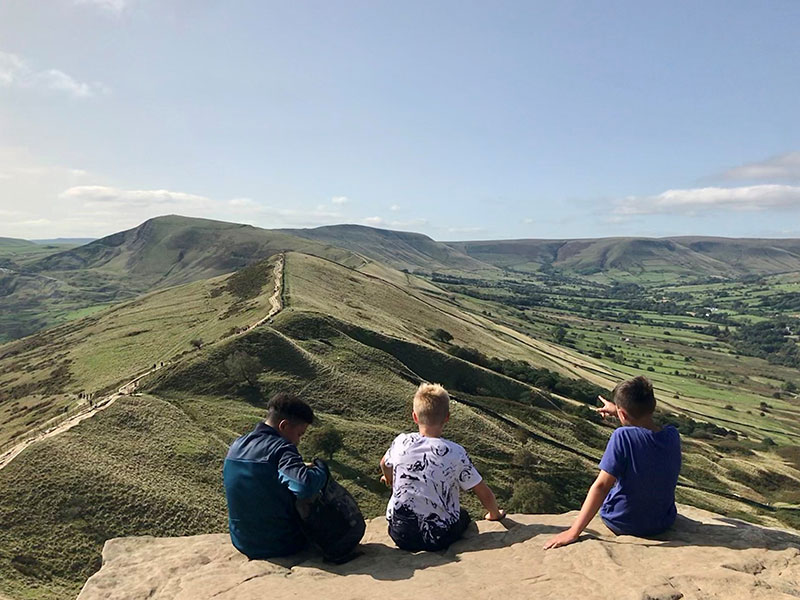 Enjoying the Peak District view with AKA thanks to support from itsgreatoutthere 002