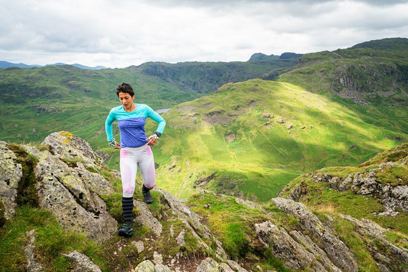 Sabrina Verjee on Gibson Knott during her 2020 Wainwrights round copyright Steve Ashworth 003