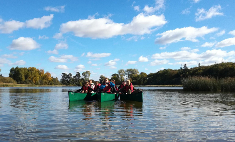 Students enjoy time on the water in canoes purchased with an itsgreatoutthere grant 002