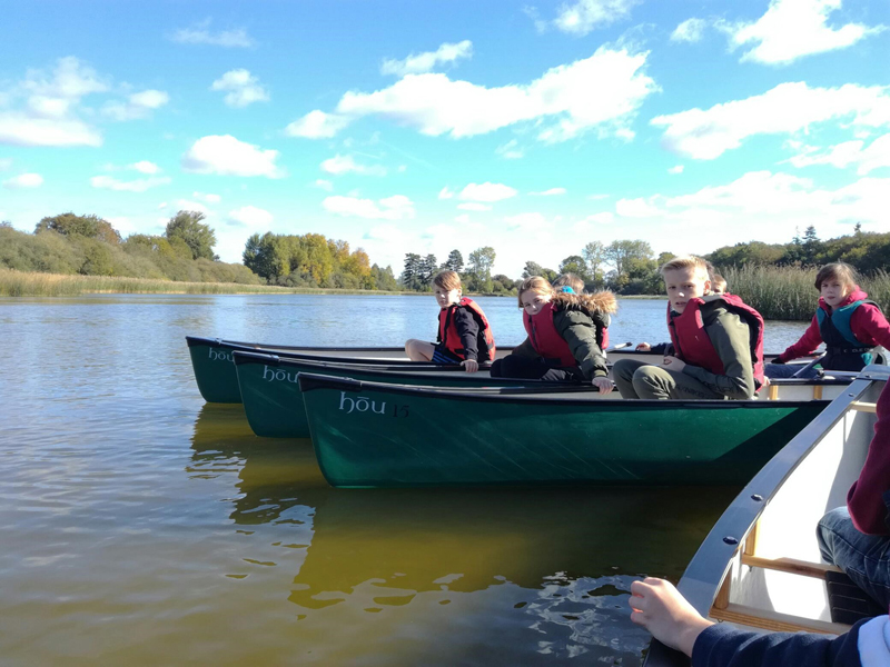 Students enjoy time on the water in canoes purchased with an itsgreatoutthere grant b 002