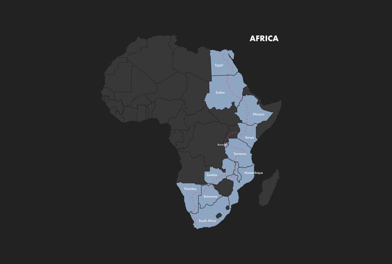 adventure through africa map web