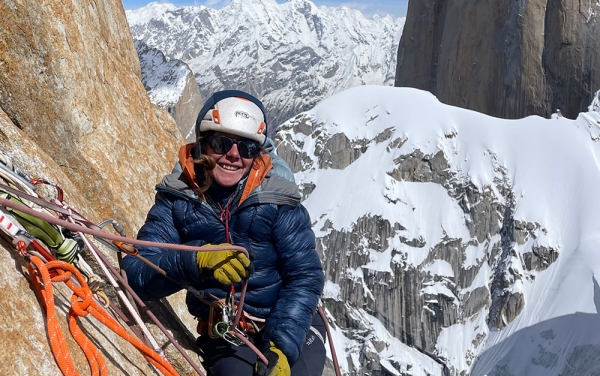 Rab athlete Maud Vanpoulle climbs ‘Eternal Flame’ on Pakistan’s Nameless Tower